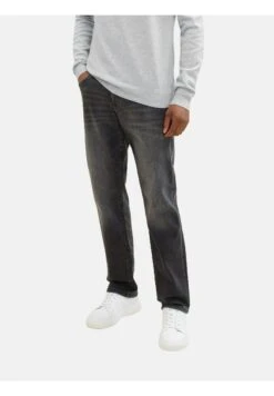 Tom Tailor Long - Straight Leg Jeans - Stone Grey Denim
