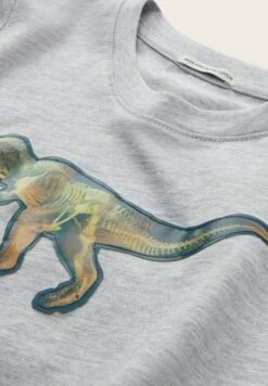 Tom Tailor Mit Motivprint - Longsleeve - Light Stone Grey Melange -Tom Tailor Winkel b4e1a9080e8a4d7298877878a4f74ccf