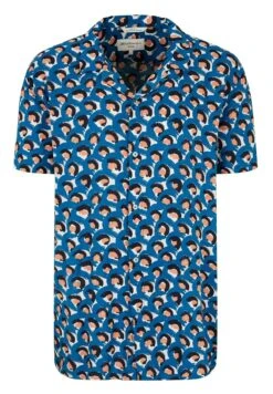 TOM TAILOR Denim Mit Printmuster - Overhemd - Blue Arty Half Circle Print -Tom Tailor Winkel b5c74a19b6da46f38ca6dc19f716ab67