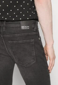 TOM TAILOR Denim Long - Slim Fit Jeans - Used Dark Stone Black Denim -Tom Tailor Winkel b6c72cfba34e4ba486fbd0bb96d28e13