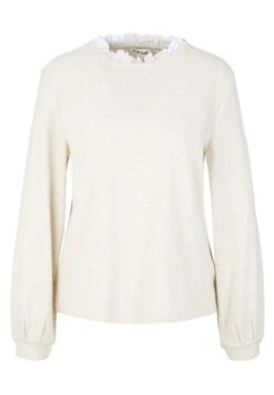 Tom Tailor Mit Rüschen Detail - Sweater - Soft Buttercream Melange -Tom Tailor Winkel b7a7da38274e4b2e8bf6a8329e662347