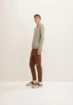 TOM TAILOR Denim Trainingsbroek - Light Wood Brown -Tom Tailor Winkel b8560ea520ae48afb9853ea8bbd540f4