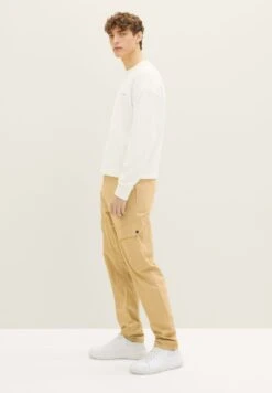 TOM TAILOR Denim Cargobroek - Brown Rice -Tom Tailor Winkel b8d4fcf40b474956ab717511c62fc0dc