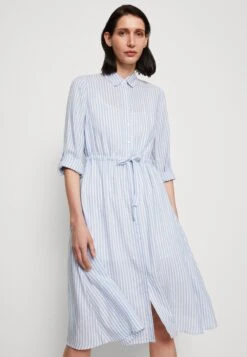 Tom Tailor Dress Striped With Collar - Blousejurk - Blue/White -Tom Tailor Winkel b920e88d86ef4b7d9aa41db2bc543216