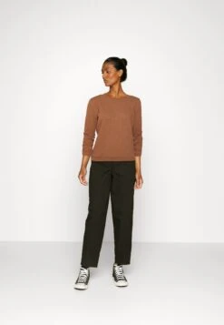 TOM TAILOR Denim Structured - Sweater - Mid Brown -Tom Tailor Winkel b96d4984bb264217a228fdf32cac0da7