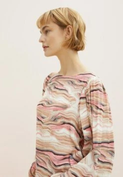 TOM TAILOR Denim Mit Ballonärmeln - Blouse - Multicolor Marble Print -Tom Tailor Winkel b98453a282de42bcb75793170e6919b5