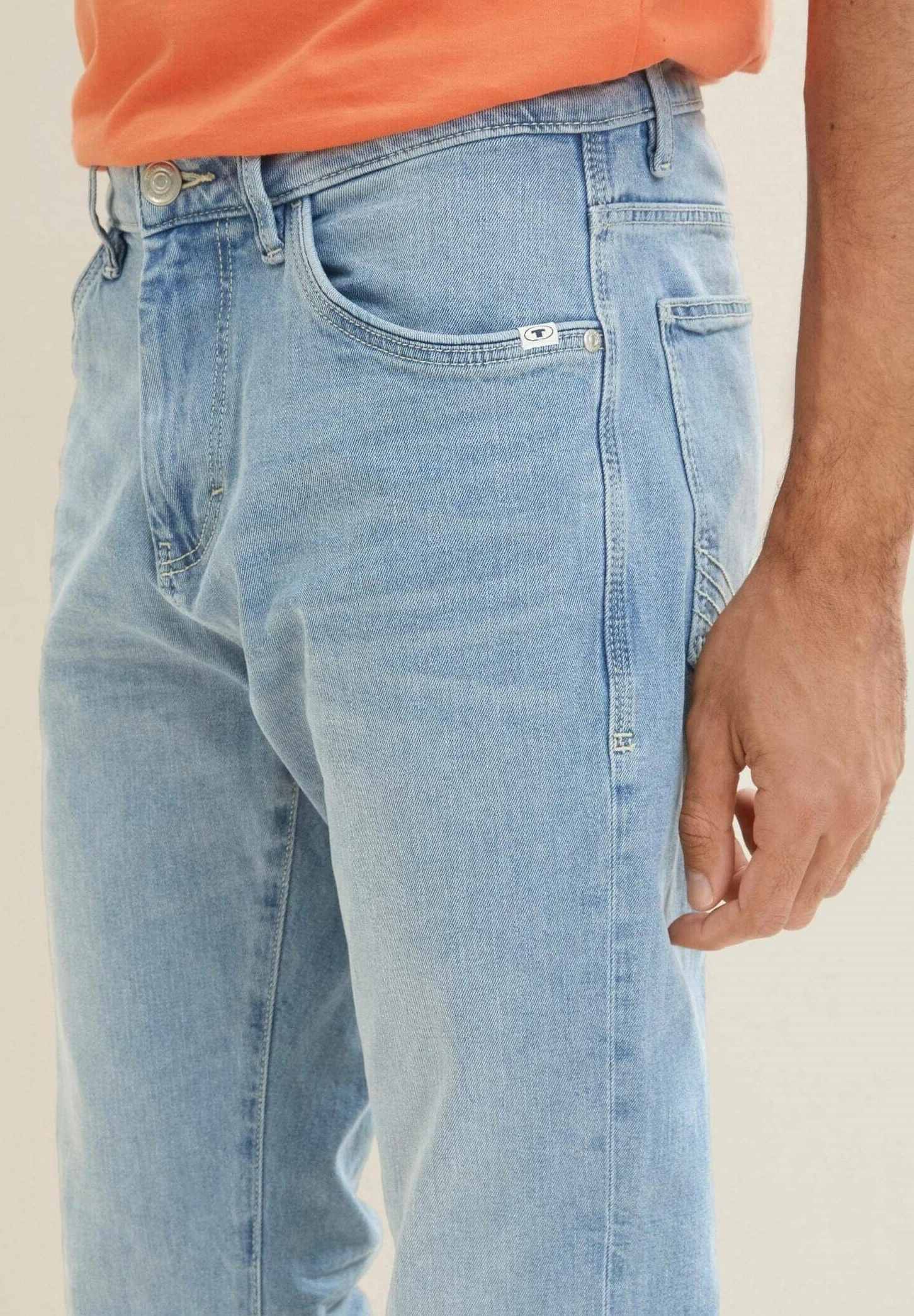 Tom Tailor Josh - Straight Leg Jeans - Light Stone Wash Denim 6 Tom Tailor Josh - Straight Leg Jeans - Light Stone Wash Denim - Afbeelding 4