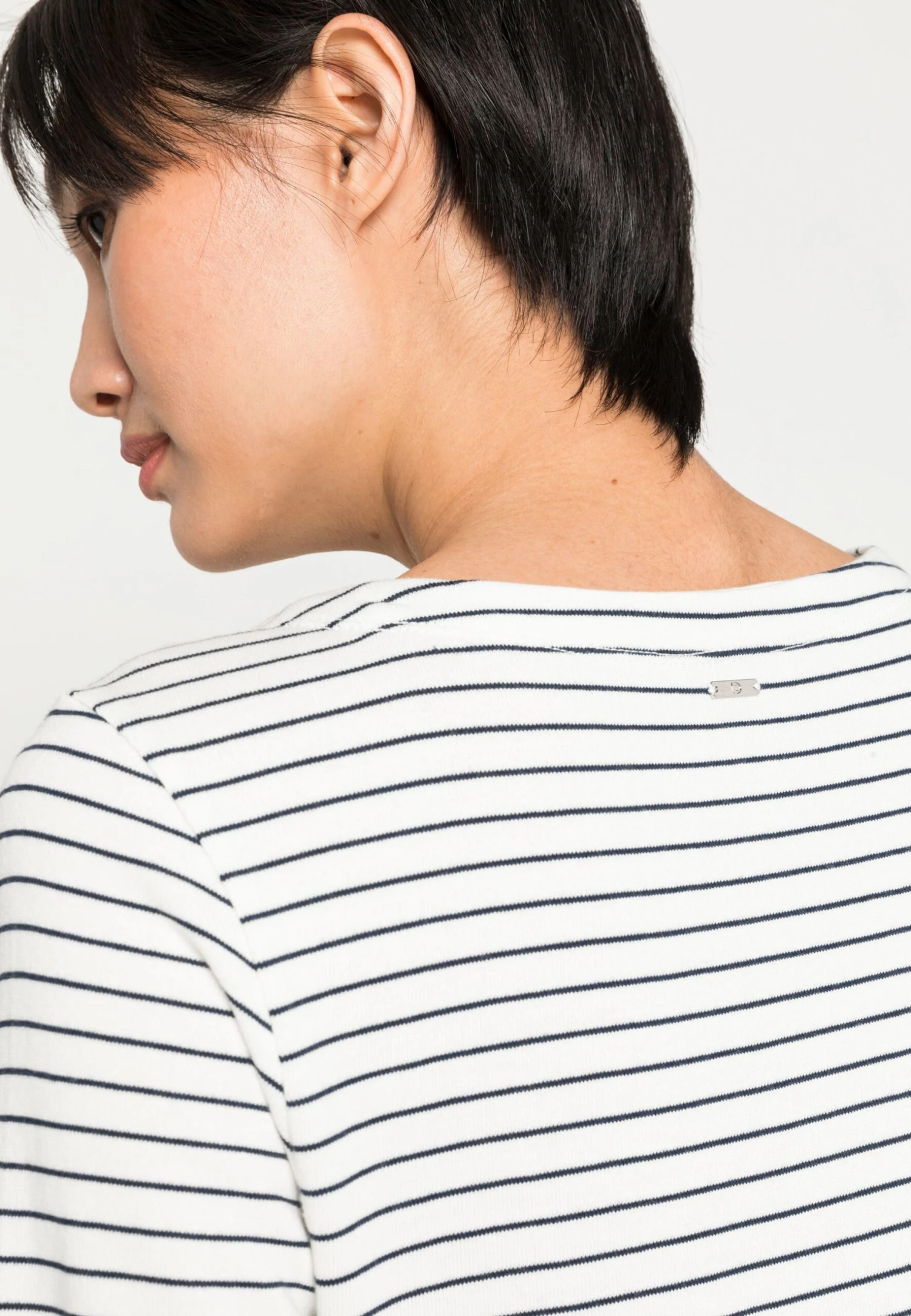 TOM TAILOR Denim Striped Dress - Jerseyjurk - White Blue Stripe 7 TOM TAILOR Denim Striped Dress - Jerseyjurk - White Blue Stripe - Afbeelding 5