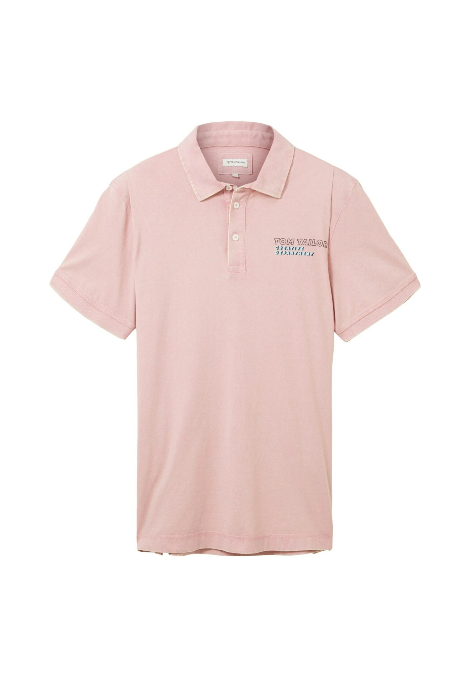 Tom Tailor Mit Logo Print - Poloshirt - Morning Pink 8 Tom Tailor Mit Logo Print - Poloshirt - Morning Pink - Afbeelding 6