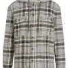 TOM TAILOR Denim Kapuzenhemd - Overhemd - Grey Off White Check