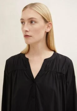 Tom Tailor Long Mit V-Ausschnitt - Overhemdblouse - Deep Black -Tom Tailor Winkel bad8bf6d192645d093f26dc8a094caec