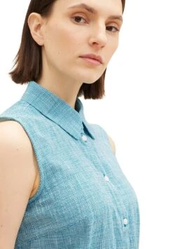 Tom Tailor Overhemdblouse - Petrol -Tom Tailor Winkel bb472aed8bd8474daf6a62135868fe60