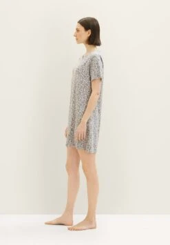 Tom Tailor Wear Mit Leo-Print - Nachtjapon - Grey Medium Allover -Tom Tailor Winkel bc588e1bd73345f5b240a75acaa5de0d