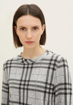 Tom Tailor Gemustertes  - Longsleeve - Printed Big Check Cosy Fabric -Tom Tailor Winkel bd294b9cdcd04917a3461f889a72067b