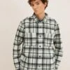 TOM TAILOR Denim Mit Karomuster - Overhemd - Light Beige Green Black Check -Tom Tailor Winkel be22ad2a7a46443bb08913c338403e8f