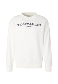 Tom Tailor Mit Logoprint  - Sweater - Off White -Tom Tailor Winkel be68c69e88544cdaa3a12216c8a6a1d2