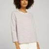 Tom Tailor Basic- Sweater - Lilac White Structure Stripe -Tom Tailor Winkel be7e6ca9884f46e7b3af5483f594aafa