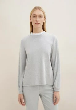 Tom Tailor Mit Rüschen Detail - Sweater - Concrete Grey Melange