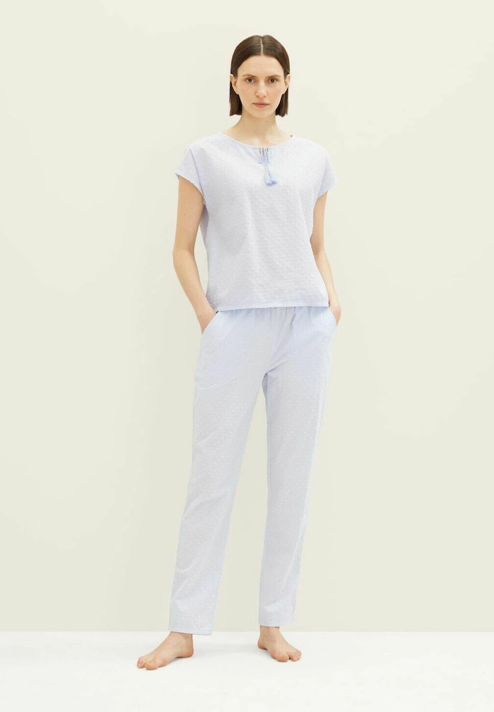 Tom Tailor Bodywear Mit Struktur - Pyjamabroek - Blue Light Dots 4 Tom Tailor Bodywear Mit Struktur - Pyjamabroek - Blue Light Dots - Afbeelding 2