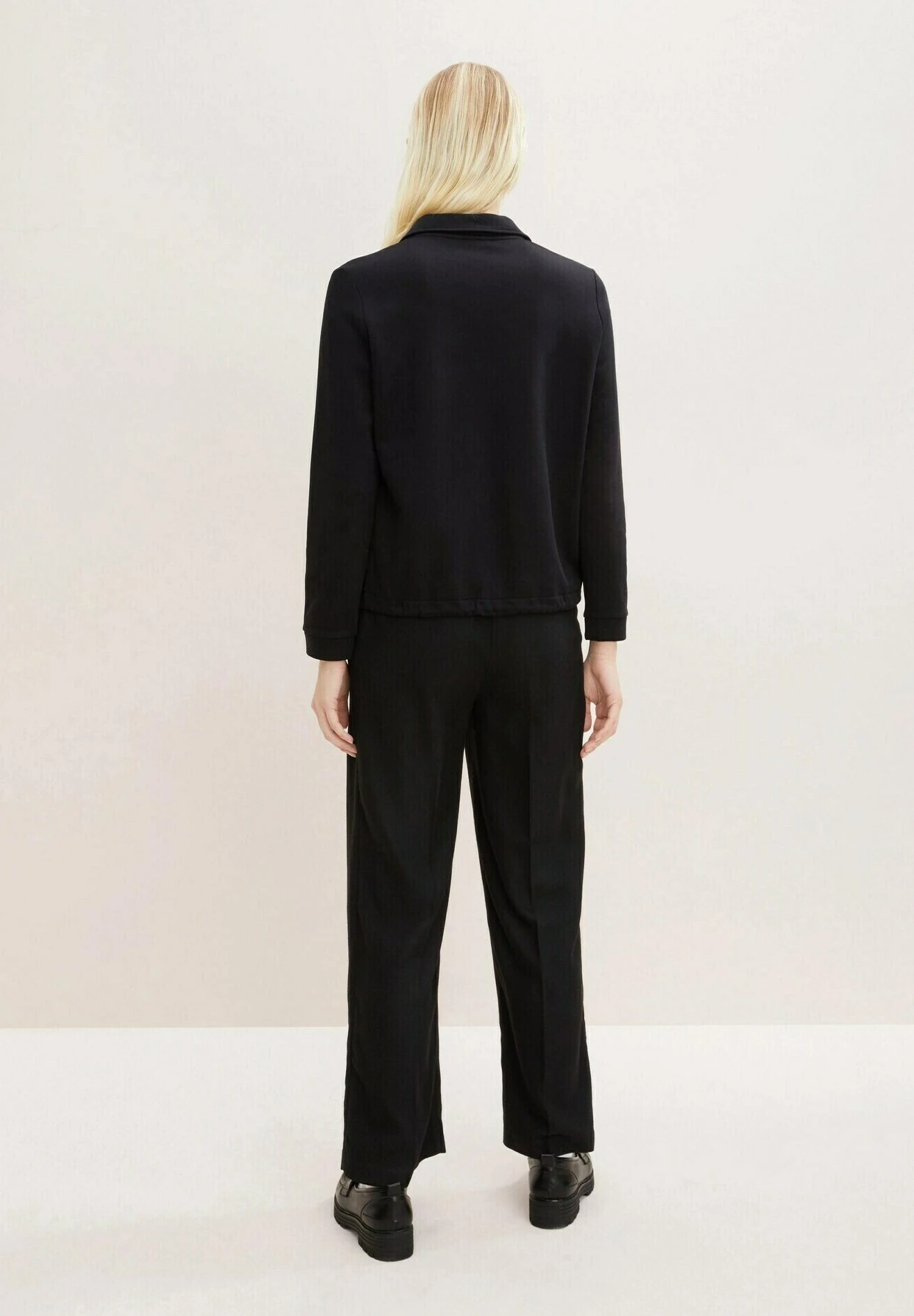 Tom Tailor Mit Kordelzug - Sweater - Deep Black 4 Tom Tailor Mit Kordelzug - Sweater - Deep Black - Afbeelding 2