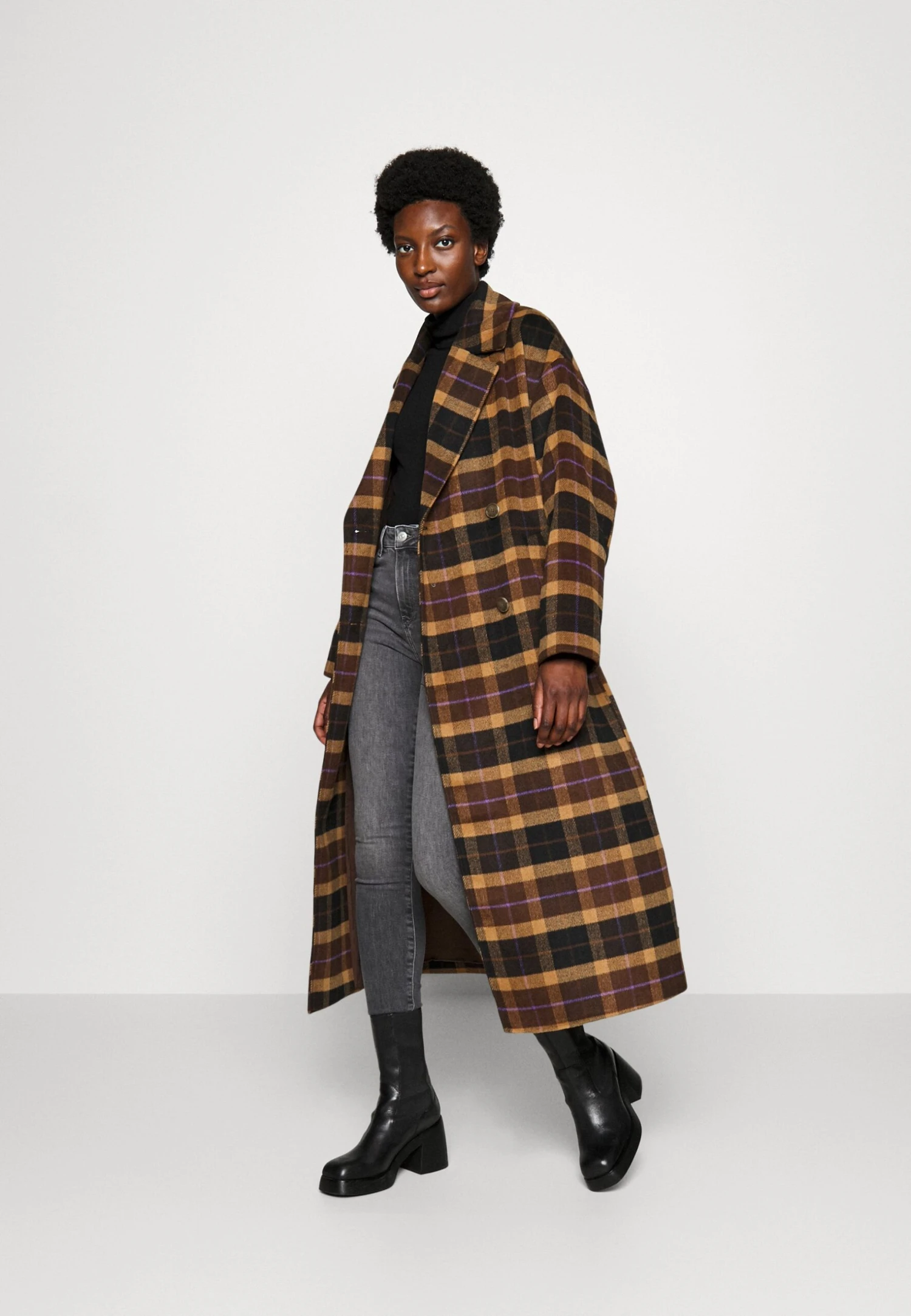 TOM TAILOR Denim Loose Belted Coat - Mantel - Brown 4 TOM TAILOR Denim Loose Belted Coat - Mantel - Brown - Afbeelding 2