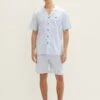 Tom Tailor Gestreifter Kurz Set - Pyjama - Blue Light Stripe -Tom Tailor Winkel c0d7b073026e431f8907ee2a2fbf58db