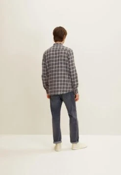 TOM TAILOR Denim Mit Karomuster - Overhemd - Coal Grey Multicolor Check -Tom Tailor Winkel c142efc95b174320a9be12e9e1178f28