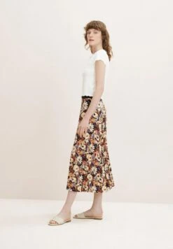 Tom Tailor Plooirok - Beige Large Floral Design -Tom Tailor Winkel c2d7dcfe597d4a6eab087fd2b302e097