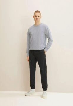 TOM TAILOR Denim Mit Seitlichen Eingrifftaschen - Trainingsbroek - Black And Grey Small Check