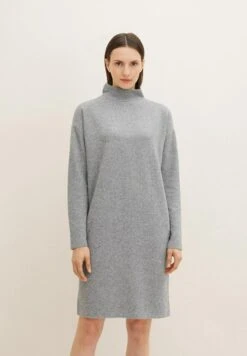 Tom Tailor Gebreide Jurk - Concrete Grey Melange