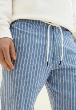 TOM TAILOR Denim Gemusterte Bermuda - Shorts - Blue White Stripe -Tom Tailor Winkel c4146080761f415fb62fc7680b48e55a