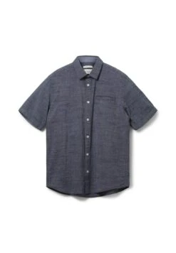 Tom Tailor Kurzarm Mit Struktur - Overhemd - Navy White Fil A Fil Dobby -Tom Tailor Winkel c4884b64f1d34e81b0f65e4179df1c8a