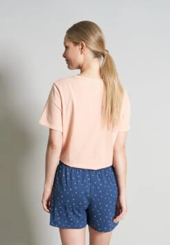 Tom Tailor Kurze - Pyjamabroek - Blau Mittel Allover -Tom Tailor Winkel c49c76e06b2c424f827516162e7a295f