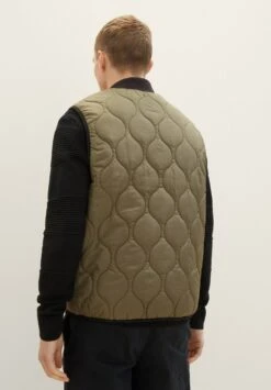 TOM TAILOR Denim Lightweight- Bodywarmer - Dusty Olive Green -Tom Tailor Winkel c4a4c516a376422bbdb076e3c070b87a