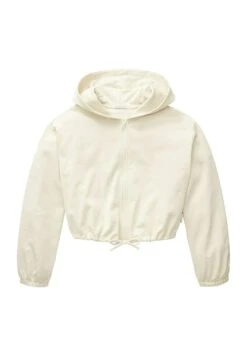 Tom Tailor Mit Motivprint - Sweater Met Rits - Creme