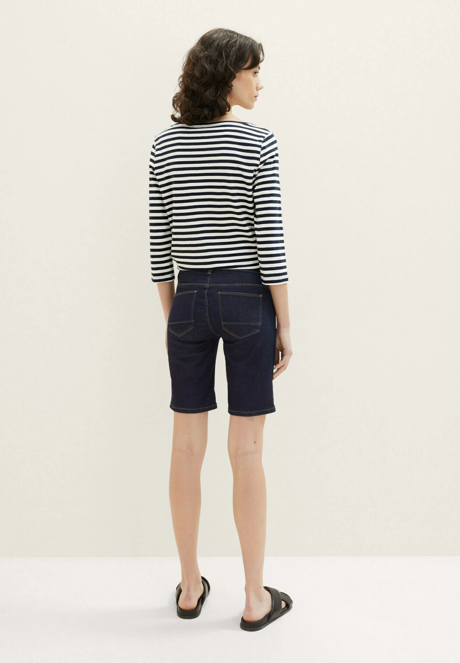 Tom Tailor Alexa- Jeansshort - Rinsed Blue Denim 5 Tom Tailor Alexa- Jeansshort - Rinsed Blue Denim - Afbeelding 3