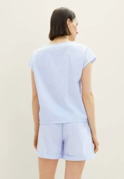 Tom Tailor Mit Struktur - Pyjamabroek - Blue Light Dots -Tom Tailor Winkel c54f640df2dd4577a83f6a627c37dd92