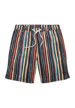 Tom Tailor Gemusterte - Zwemshorts - Navy Multicolor Stripe -Tom Tailor Winkel c5cd9428bb3f4ca8b94edbfa9578ad8a