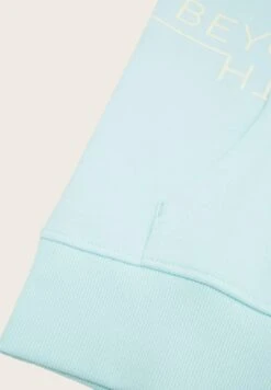 Tom Tailor Textprint  - Hoodie - Light Water Blue -Tom Tailor Winkel c5edc16b54a64603a8a0e73338c44b17