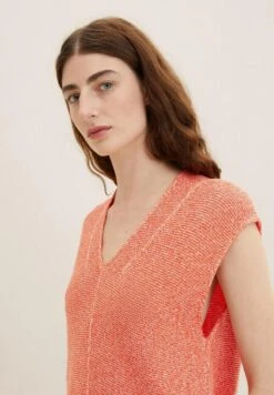 Tom Tailor In Melange-Optik - Top - Fever Red Melange -Tom Tailor Winkel c60abaf6d7c24a3b886716d438b633c1