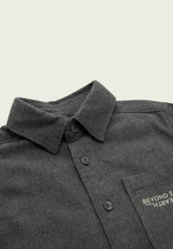 Tom Tailor Mit Textprint  - Overhemd - Dark Grey Melange -Tom Tailor Winkel c6ae9e52aafb48049754d8029de1eb30