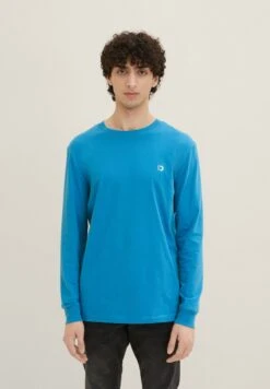 TOM TAILOR Denim Langarm Mit Print - Longsleeve - Sublime Teal Blue -Tom Tailor Winkel c6d8b60ae4c54830b1be0d68e7c05c8d