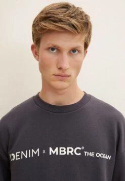 TOM TAILOR Denim Mit Logo Print  - Sweater - Coal Grey -Tom Tailor Winkel c6ffad88869b4a41b419136807554699