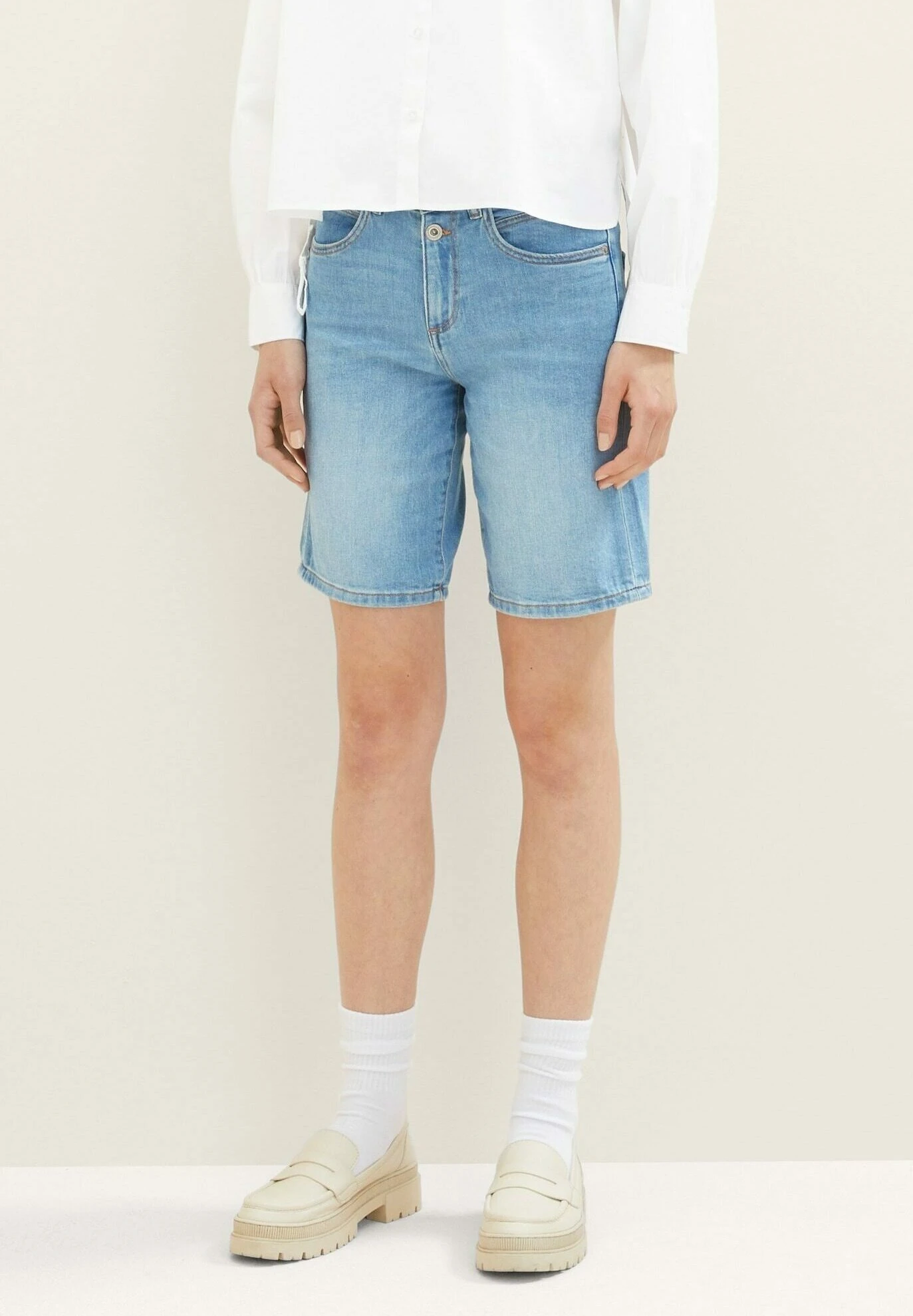 Tom Tailor Kate Vintage - Jeansshort - Light Stone Wash Denim 7 Tom Tailor Kate Vintage - Jeansshort - Light Stone Wash Denim - Afbeelding 5