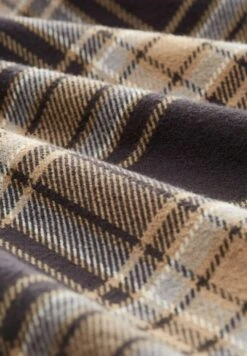 TOM TAILOR Denim Kapuzenhemd - Overhemd - Coal Grey/Grey Beige Check -Tom Tailor Winkel c7d4b29ff8fc4539a4d1827aa77e07d2