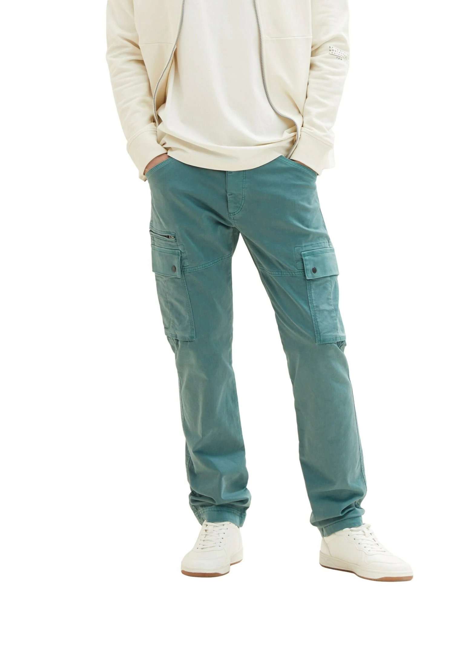 Tom Tailor Cargobroek - Deep Bluish Green 4 Tom Tailor Cargobroek - Deep Bluish Green - Afbeelding 2