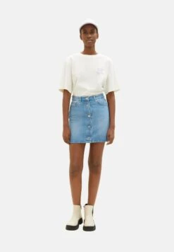 TOM TAILOR Denim A-Lijn Rok - Light Stone Bright Blue Denim -Tom Tailor Winkel c8fbcd662b0b4f10a81373d9c5ed7874