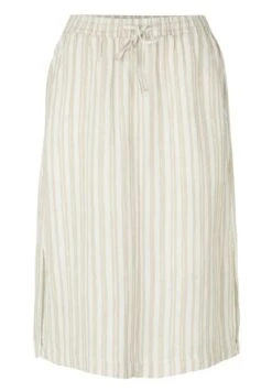 Tom Tailor Mit Leinen - A-Lijn Rok - Beige Drawn Vertical Stripe -Tom Tailor Winkel c9046c96c38e4a57b233a0808fbab4f5