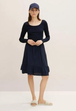 Tom Tailor Mit Volantsâ  - A-Lijn Rok - Sky Captain Blue -Tom Tailor Winkel c9b4ed9c91d540f28c52bb6254e79e50