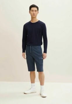 Tom Tailor Naturally Dyed - Shorts - Sky Captain Blue